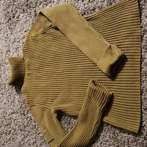 Dkny jeans turtleneck olive green size xl